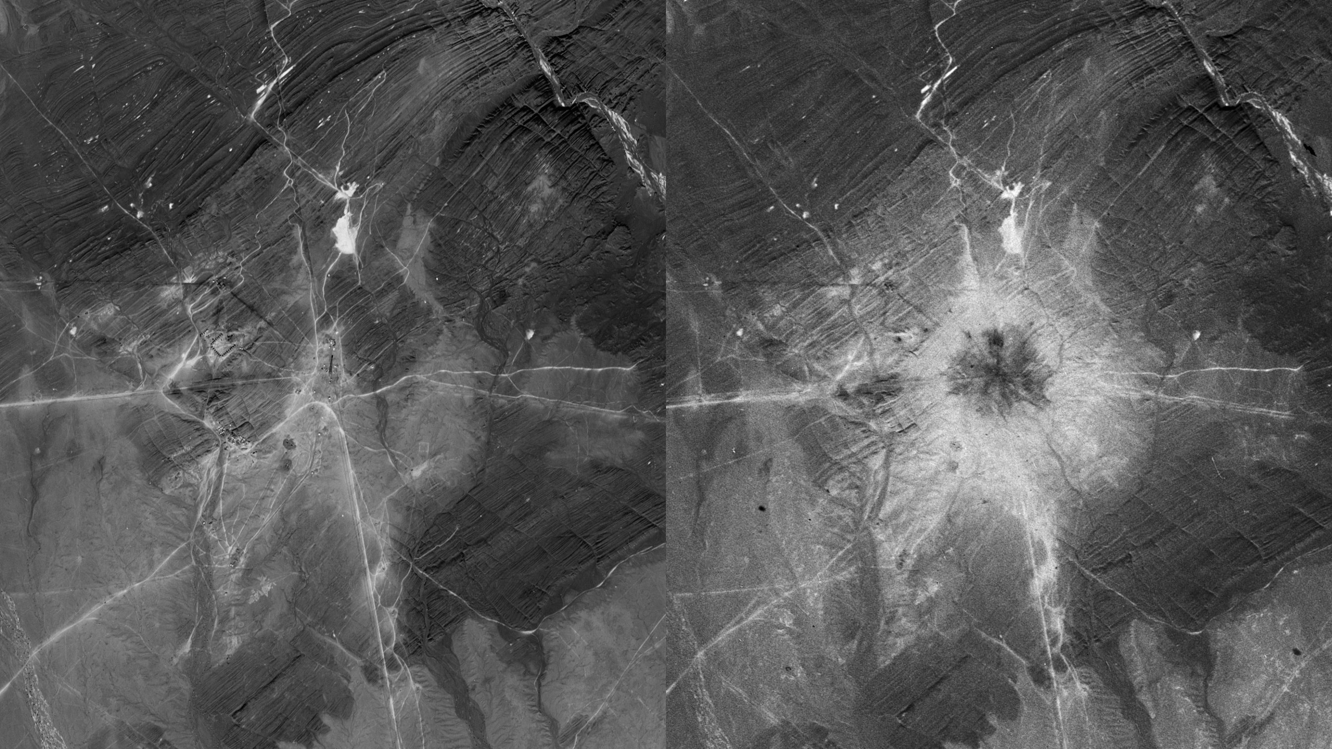 Declassified Spy Satellite Images of Cold War Nuclear Test Sites